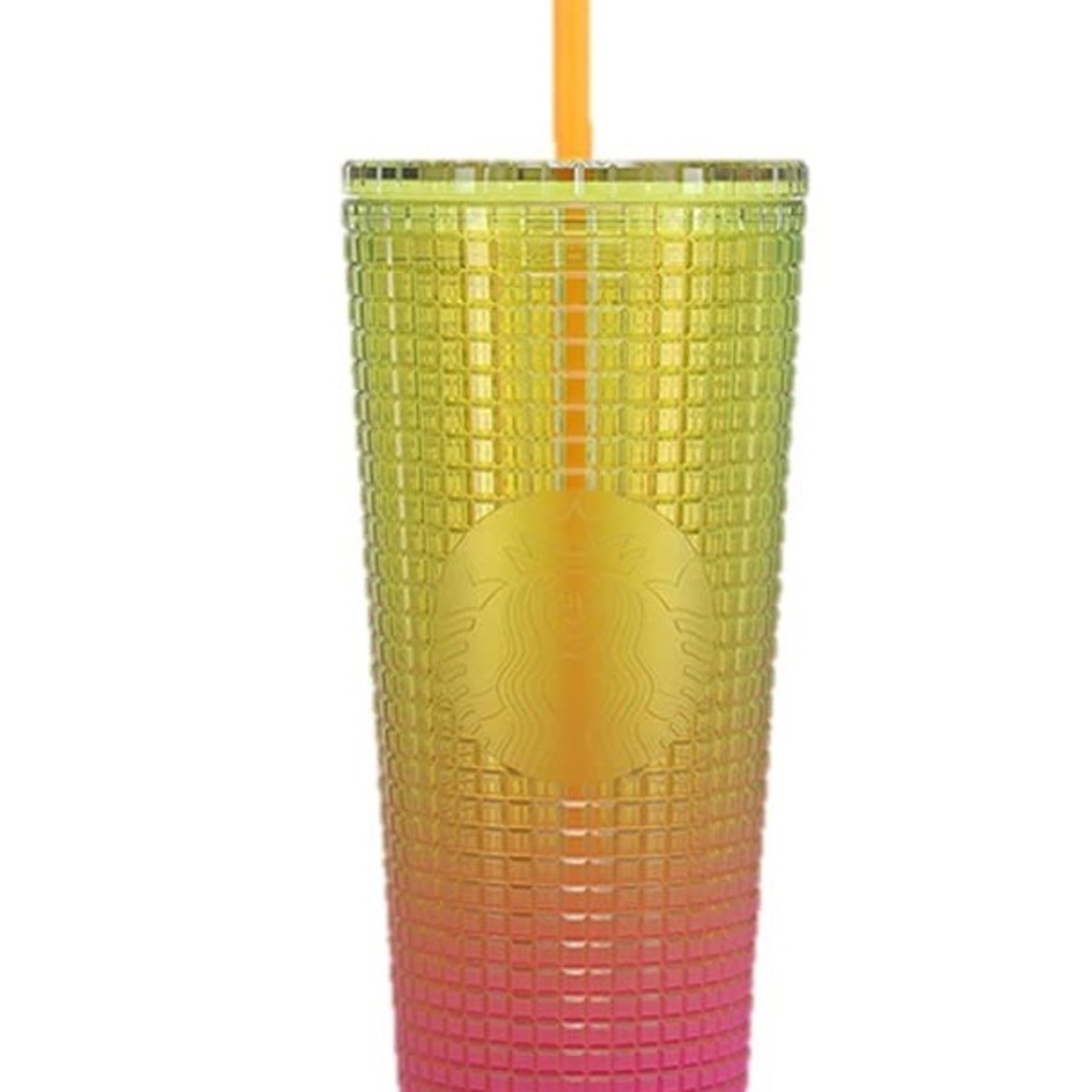 Pink Lemonade Grid Venti Starbucks Cup